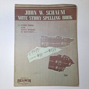 Note Story Spelling‎ Book Schaum Music Vintage Education Teach 1953 Frank Learn